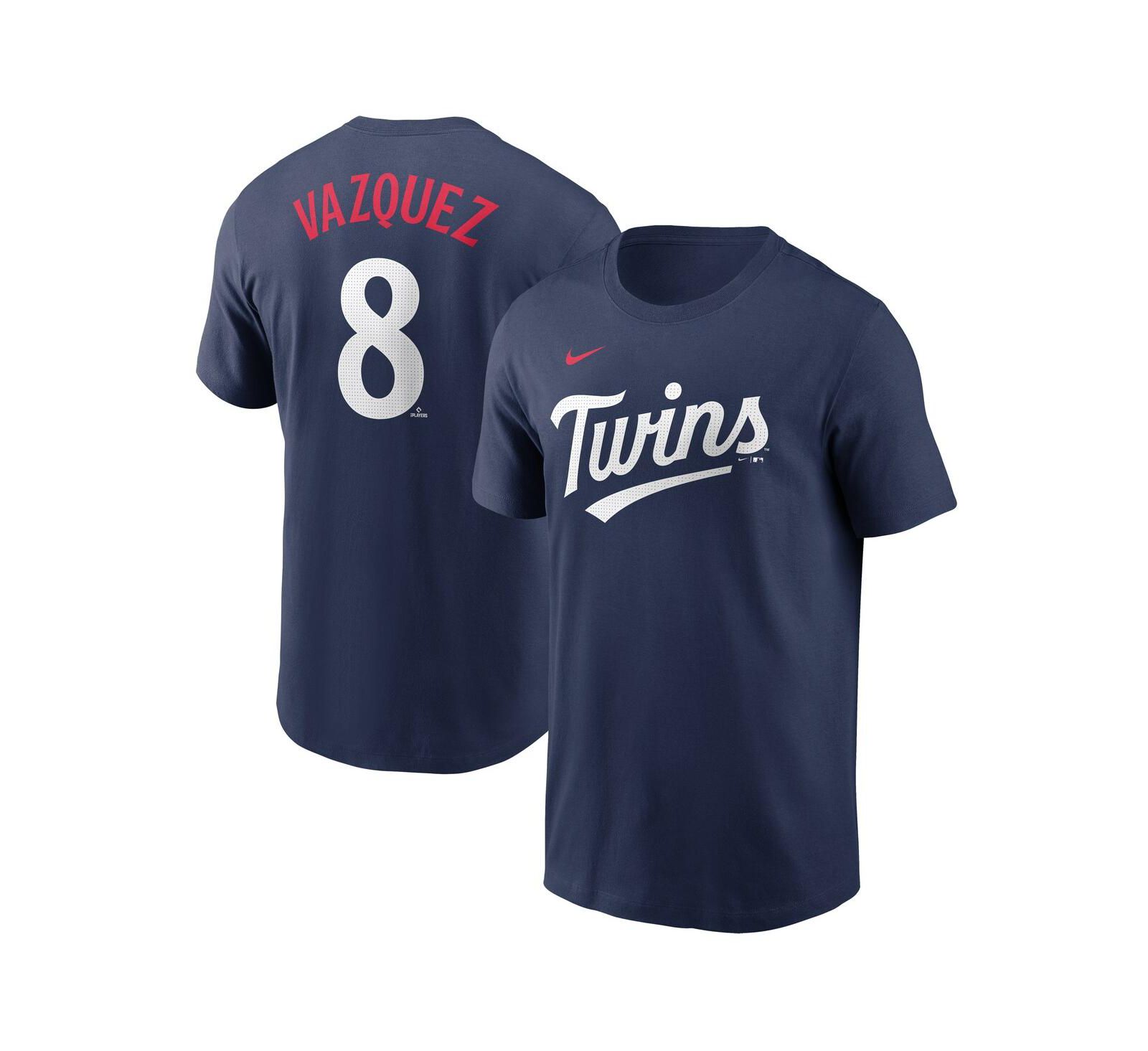 Nike Men's Christian Vazquez Navy Minnesota Twins Fuse Name & Number T-Shirt
