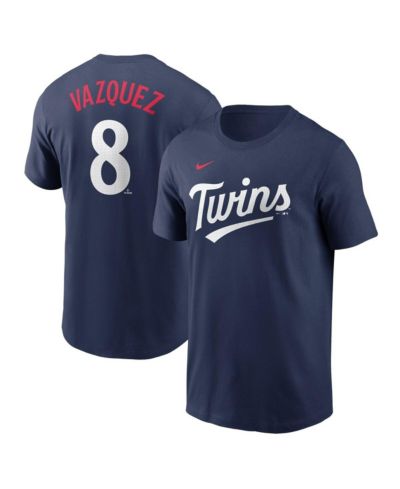 Nike Men's Christian Vazquez Navy Minnesota Twins Fuse Name & Number T-Shirt