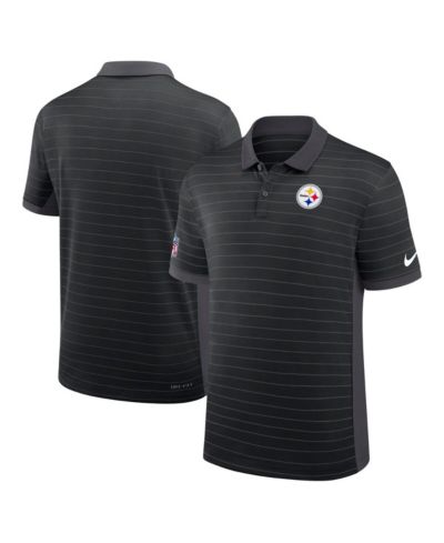 Мужское спортивное поло Nike Black Pittsburgh Steelers Sideline Victory Stripe