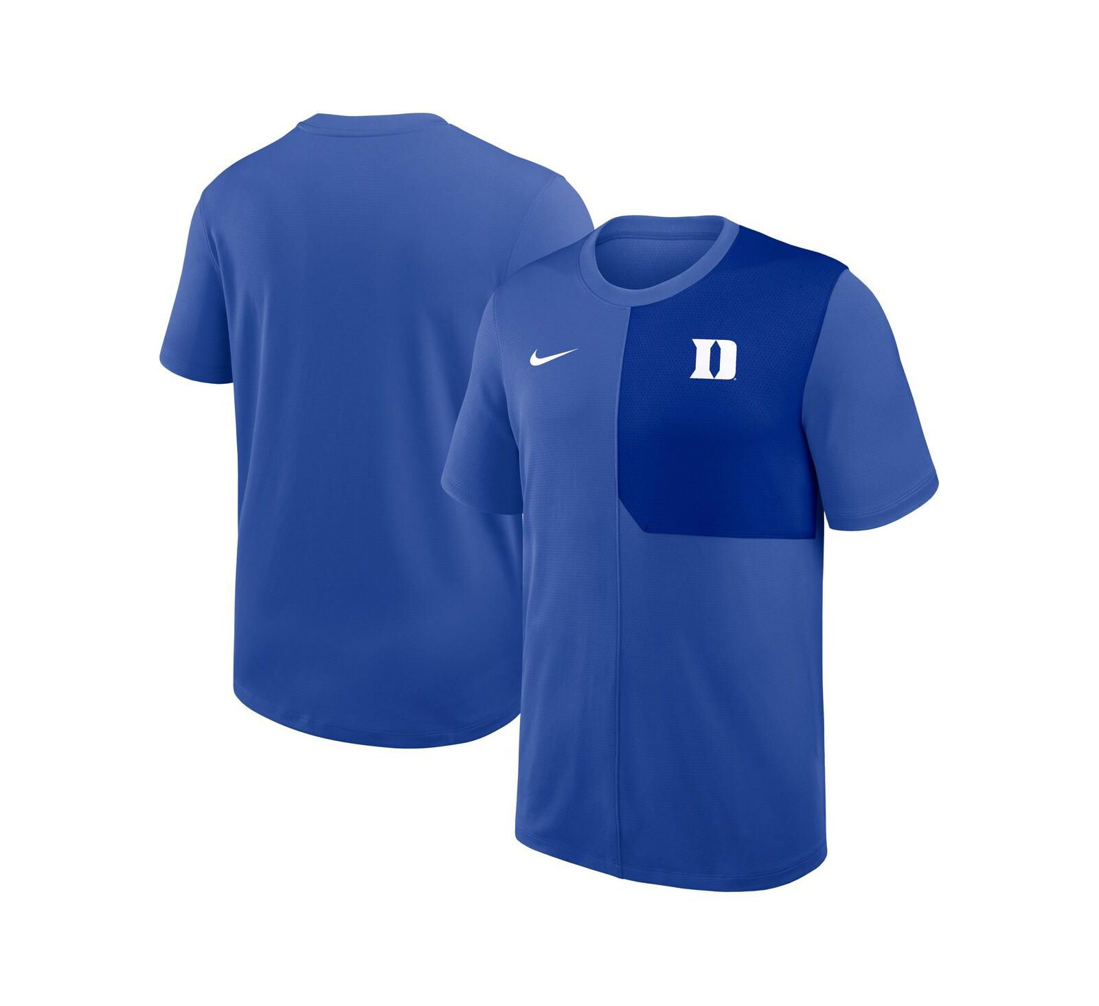 Мужская футболка Nike Royal Duke Blue Devils 2025 Sideline UV Performance Coach