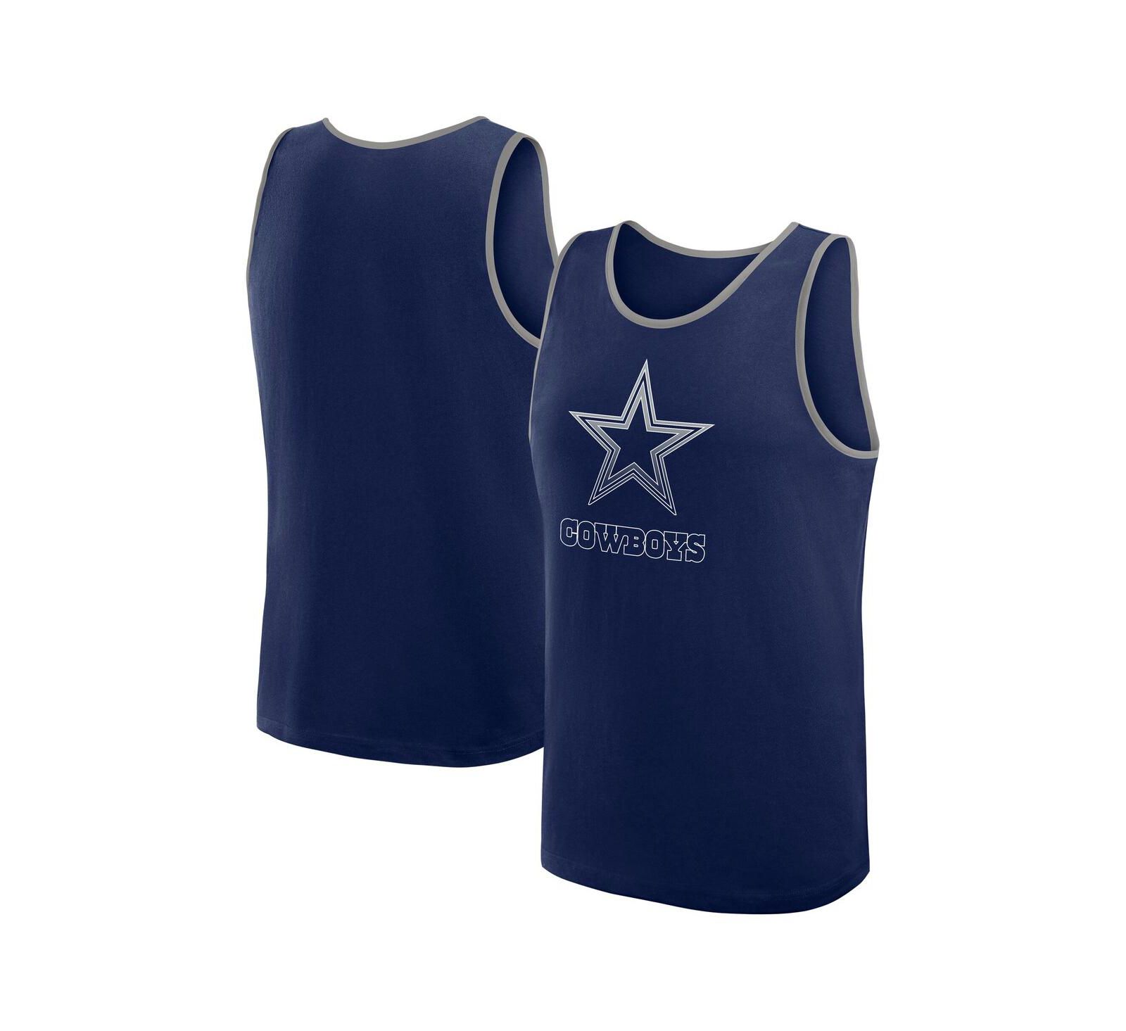 Мужской майка-топ Logo Athletic Dallas Cowboys Unmatched Success Navy