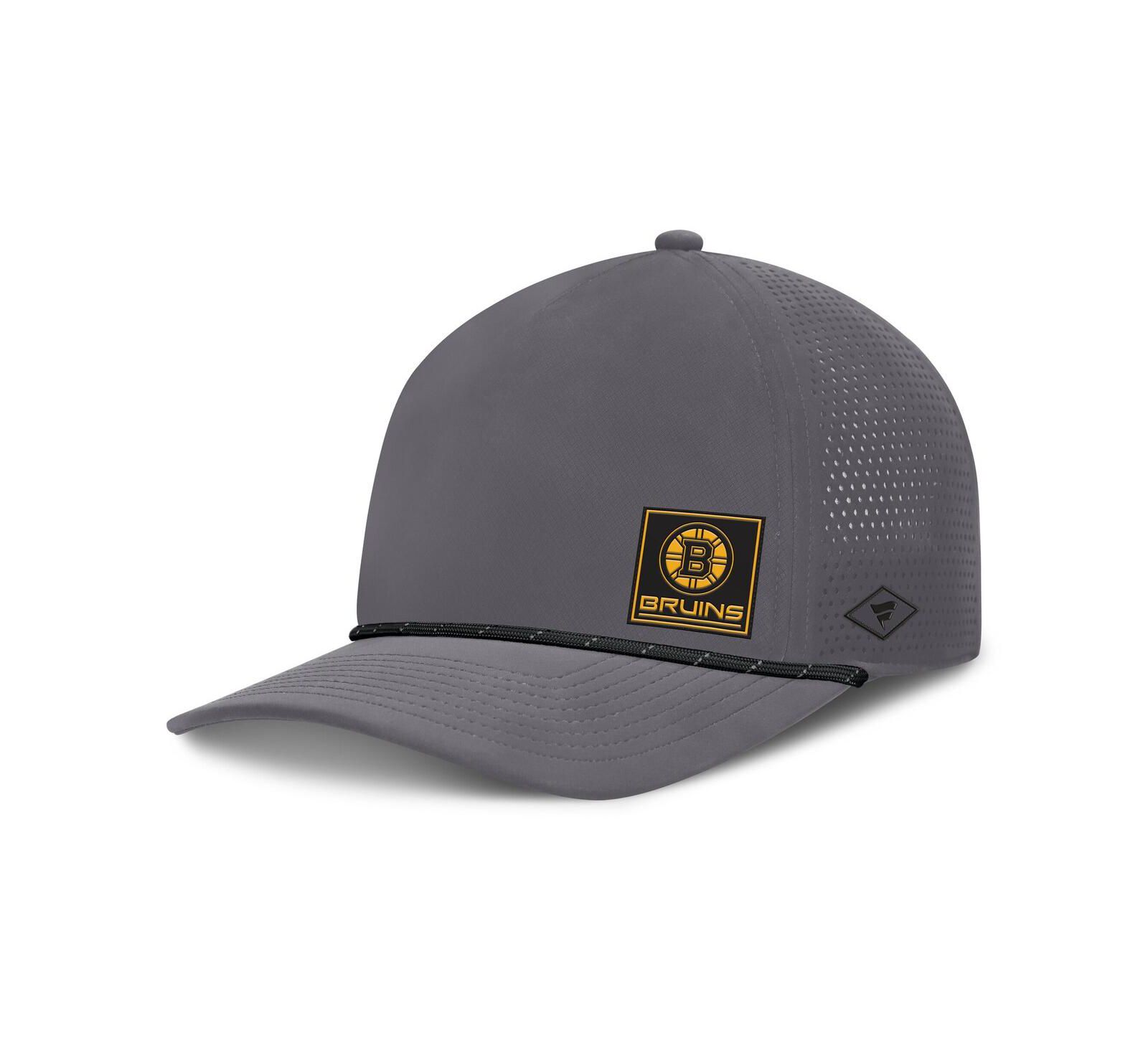 Fanatics Мужская регулируемая кепка Boston Bruins Captain Rope Gray