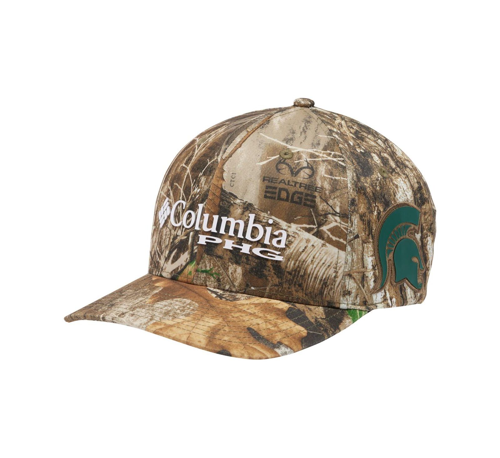 Columbia Men's and Women's Realtree Camo Michigan State Spartans Mossy Oak Bottomland Flex Hat