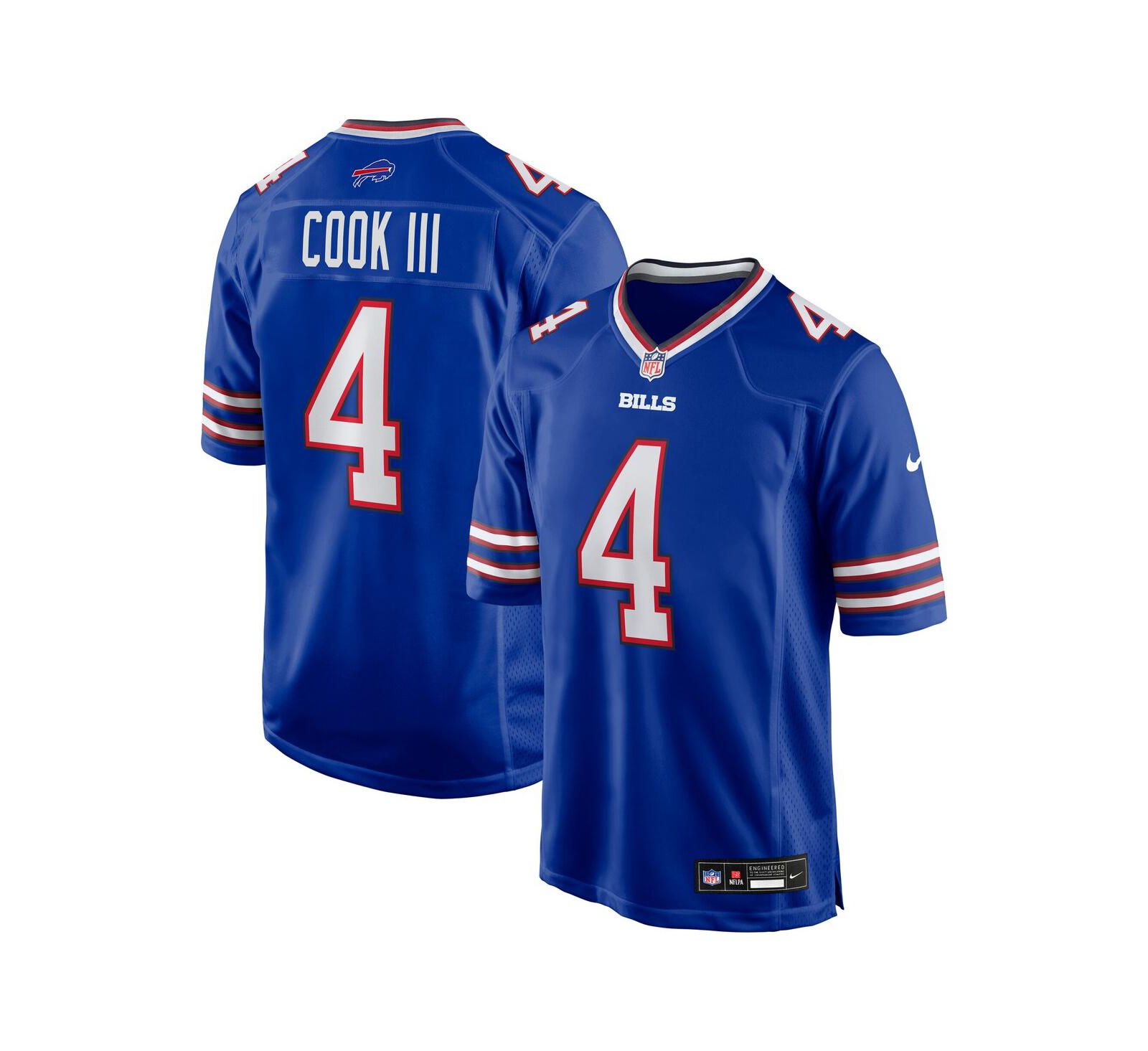 Nike Men's James Cook III Royal Buffalo Bills Team Game Jersey