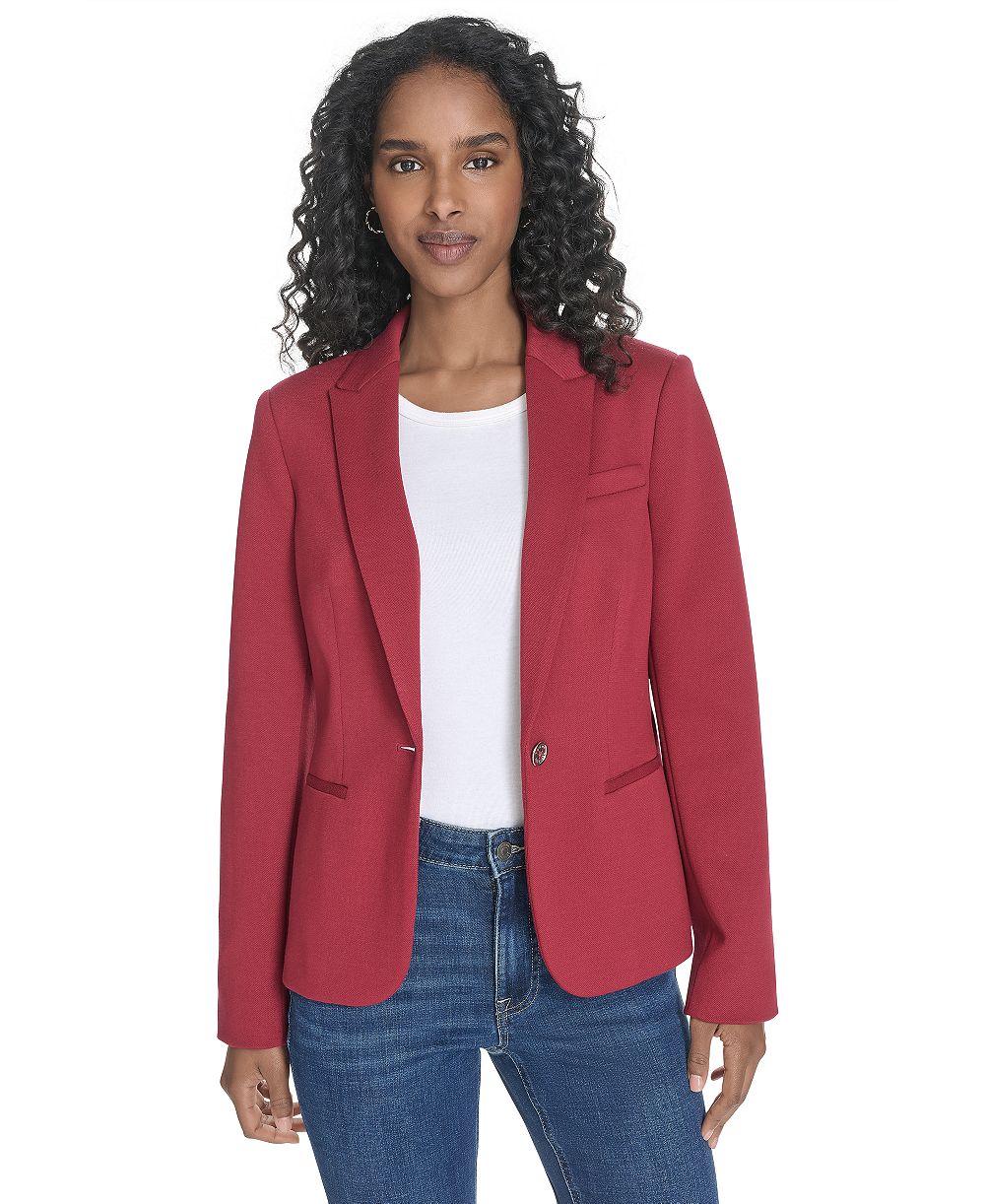 Tommy Hilfiger Women's One-Button Blazer