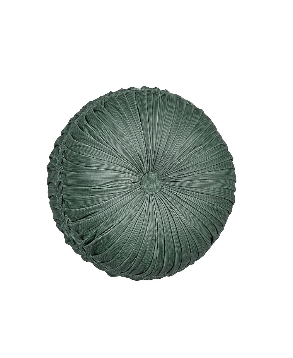 J Queen New York Nico Tufted Round Decorative Pillow, 15" Round