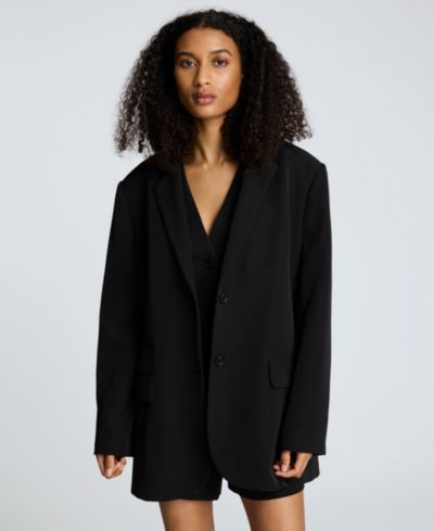 Женский блейзер Kenneth Cole, Luxe Stretch Twill, на две пуговицы, фасон Boyfriend
