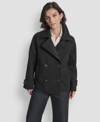 Женское пальто DKNY Women's Short Double Breasted Collared Coat