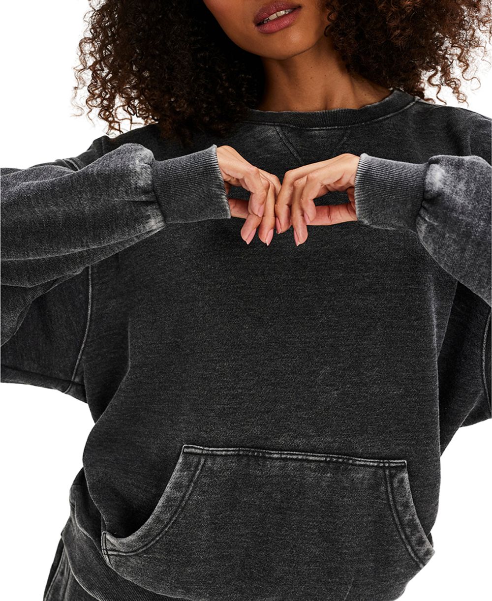 Free People Женский Slow It Down Pullover Sweatshirt