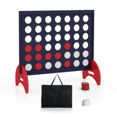 Boyel Living 4-in-a-Row Wooden 2-Player Game Set, 42-Piece, Ages 3+