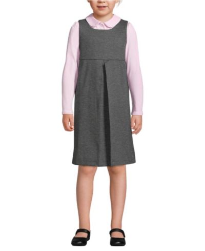 Детский джемпер Lands' End Little Girls Ponte Pleat до колена