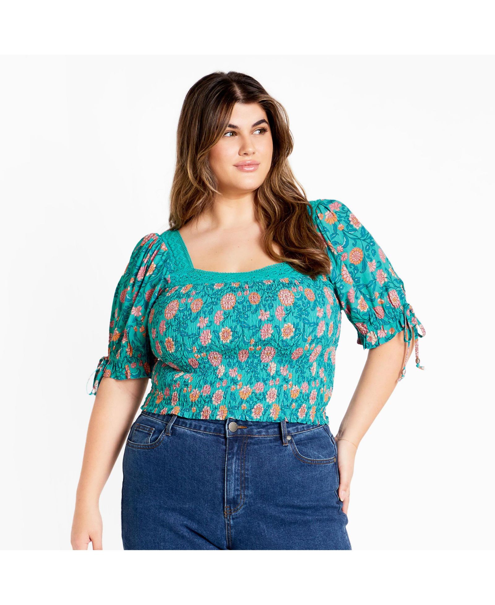 CITY CHIC Топ Aurora Print Plus Size
