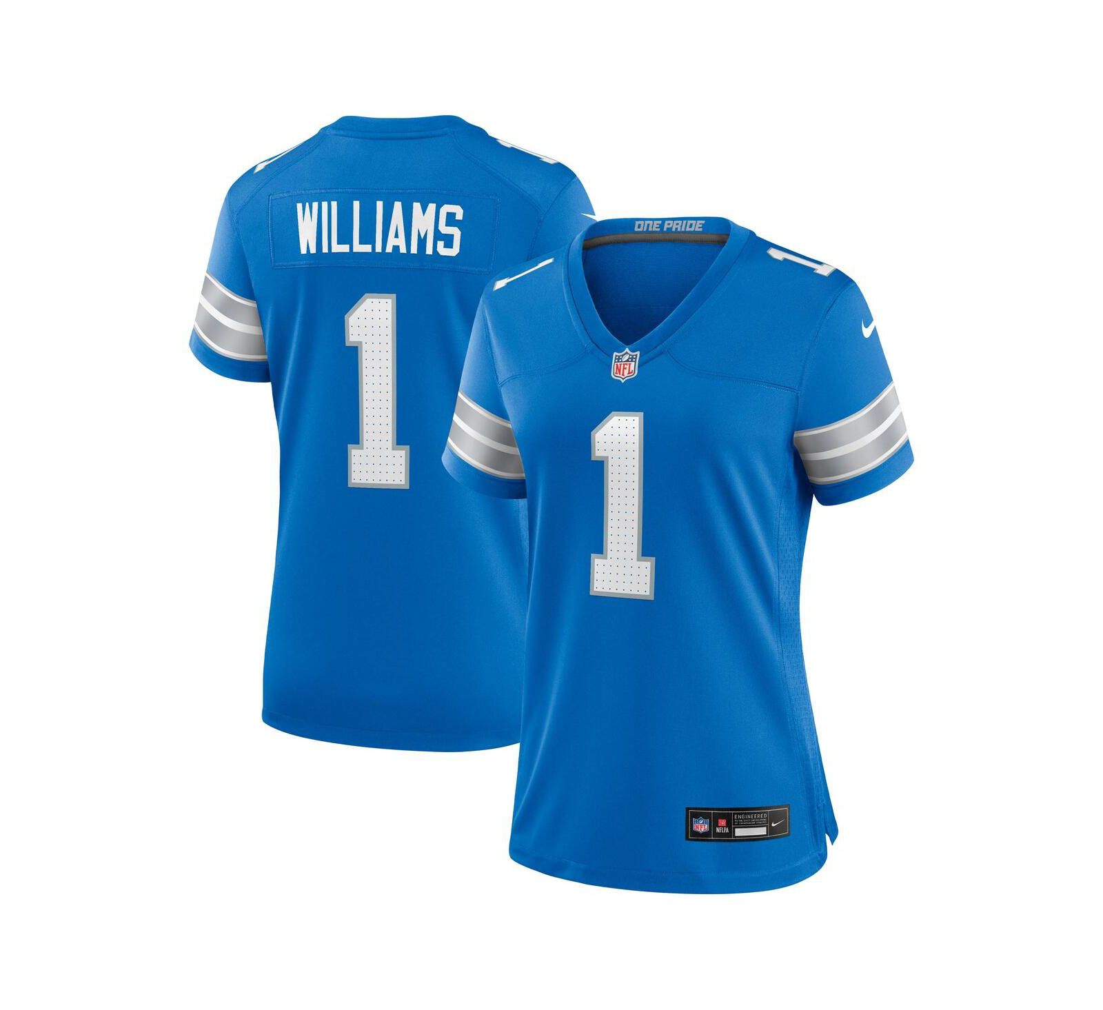 Женская джерси Nike Jameson Williams Blue Detroit Lions Game Player