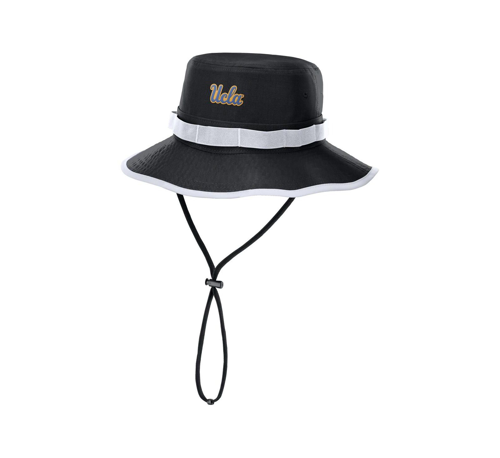 Мужская панама Nike Black UCLA Bruins 2025 Sideline Apex Boonie Performance