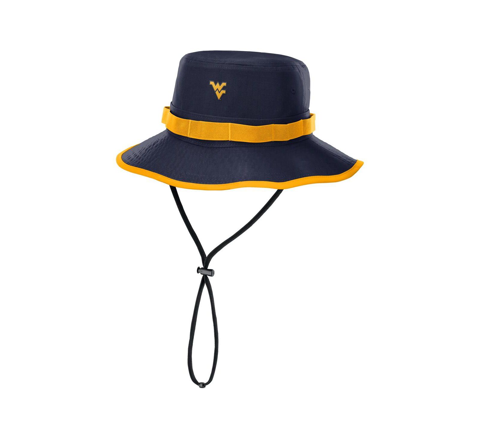 Nike Men's Navy West Virginia Mountaineers 2025 Sideline Apex Boonie Performance Bucket Hat