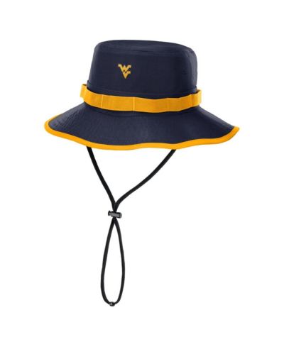 Мужская панама Nike Navy West Virginia Mountaineers 2025 Sideline Apex Boonie Performance Bucket Hat