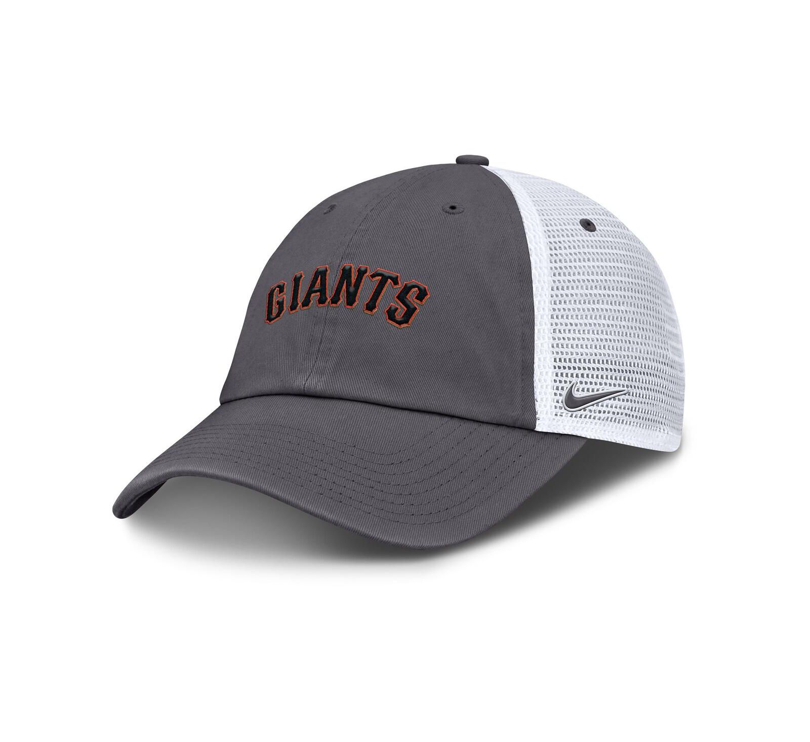 Nike Men's Gray San Francisco Giants Wordmark Club Adjustable Trucker Hat