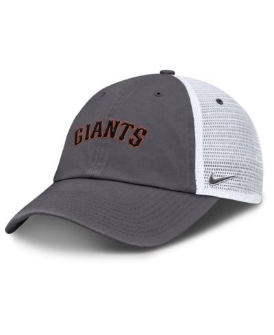 Nike Men's Gray San Francisco Giants Wordmark Club Adjustable Trucker Hat