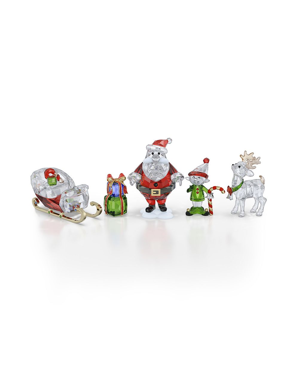 Набор фигурок Swarovski «Праздничное настроение: Санта»