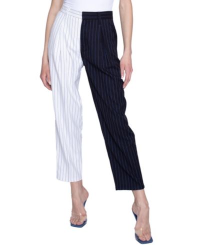 blue revival Women's Happy Hour Mix Fabric Trousers