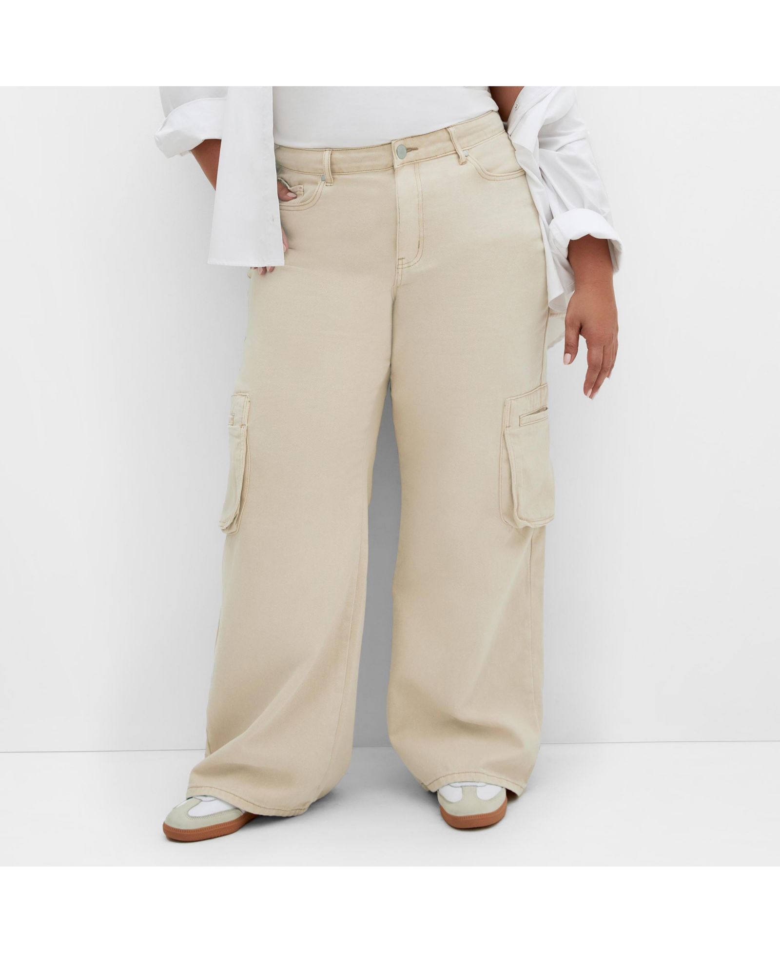 CITY CHIC Plus Size Clarence Cargo Denim Pant