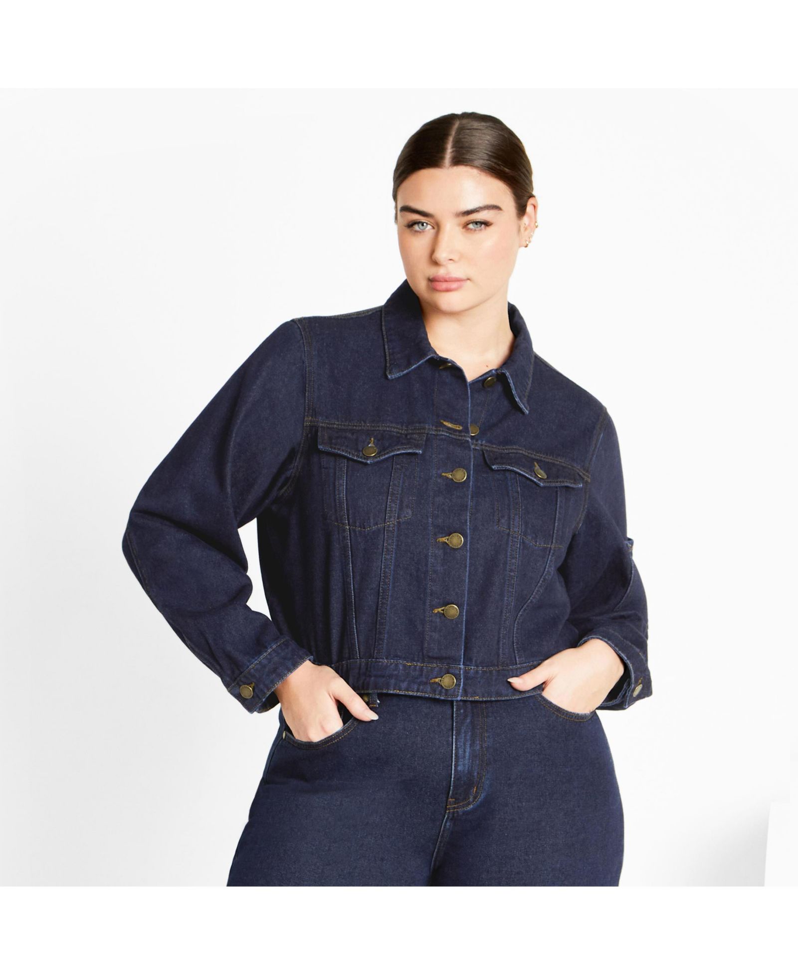 CITY CHIC Plus Size джинсовая куртка Jojo