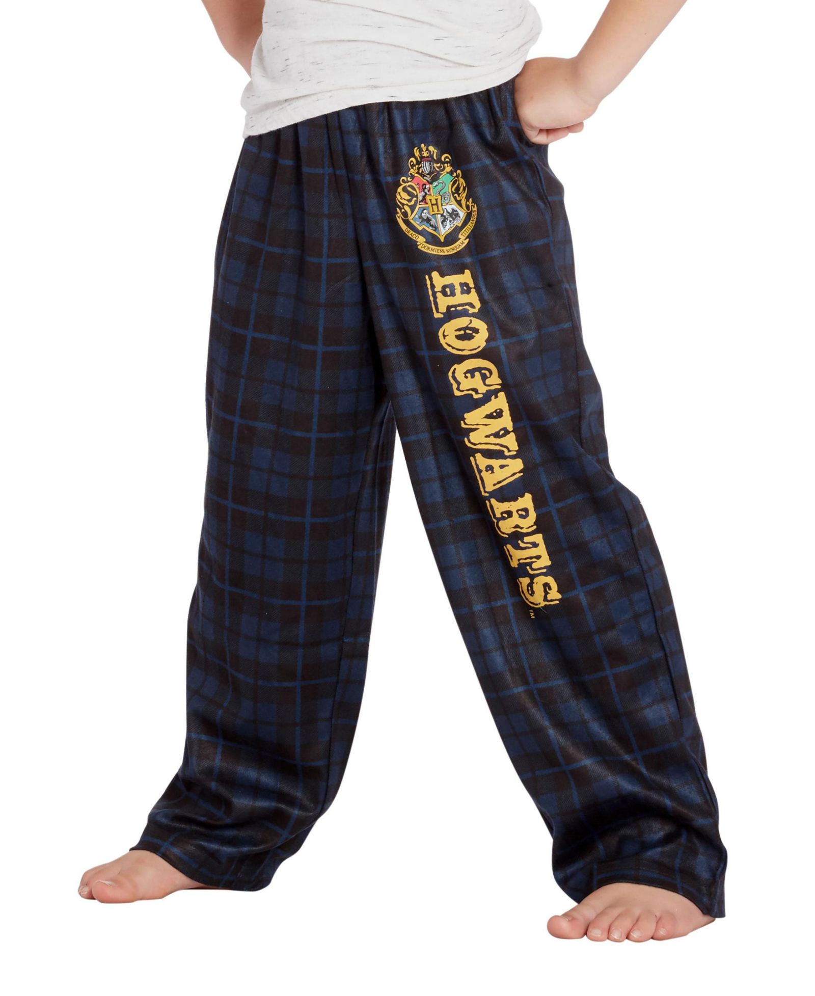 Harry Potter Intimo Boys' Hogwarts Houses Kids Plaid Lounge Pajama Pants - All Houses