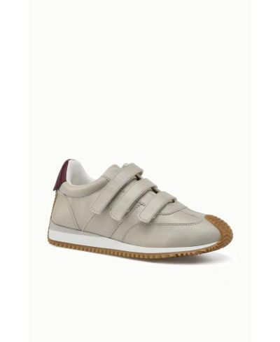 Off white/wine leather