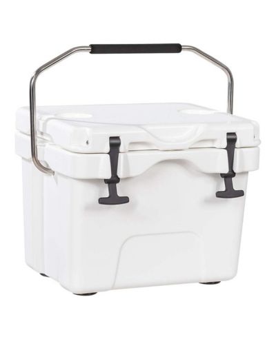 16 Quart 24-Can Capacity Portable Insulated Ice Cooler with 2 Cup Holders