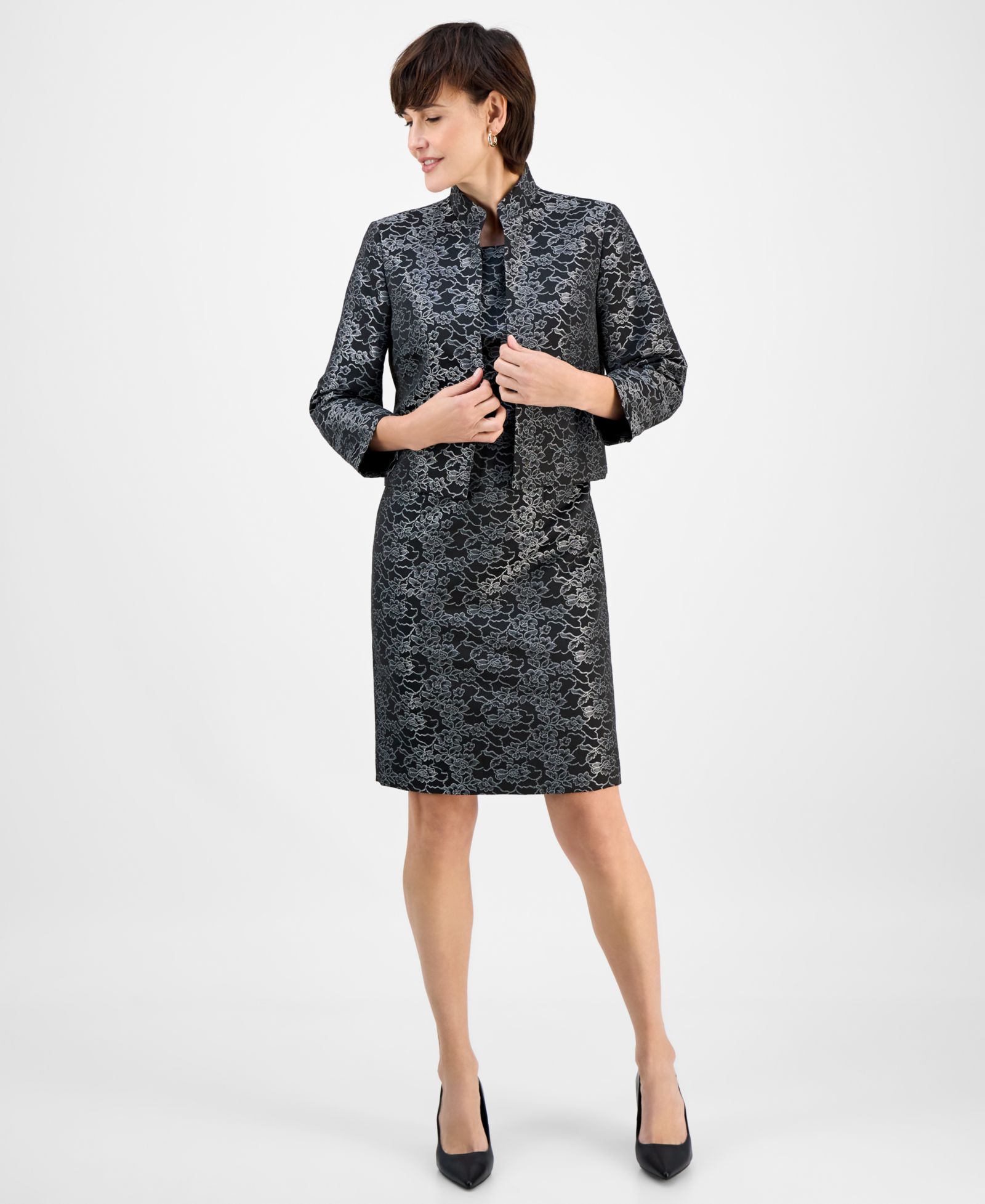 Le Suit Women's Open-Front Jacket & Sleeveless 2 Piece Dress Suit