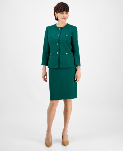 Le Suit Women's Pencil 2 Piece Skirt Suit