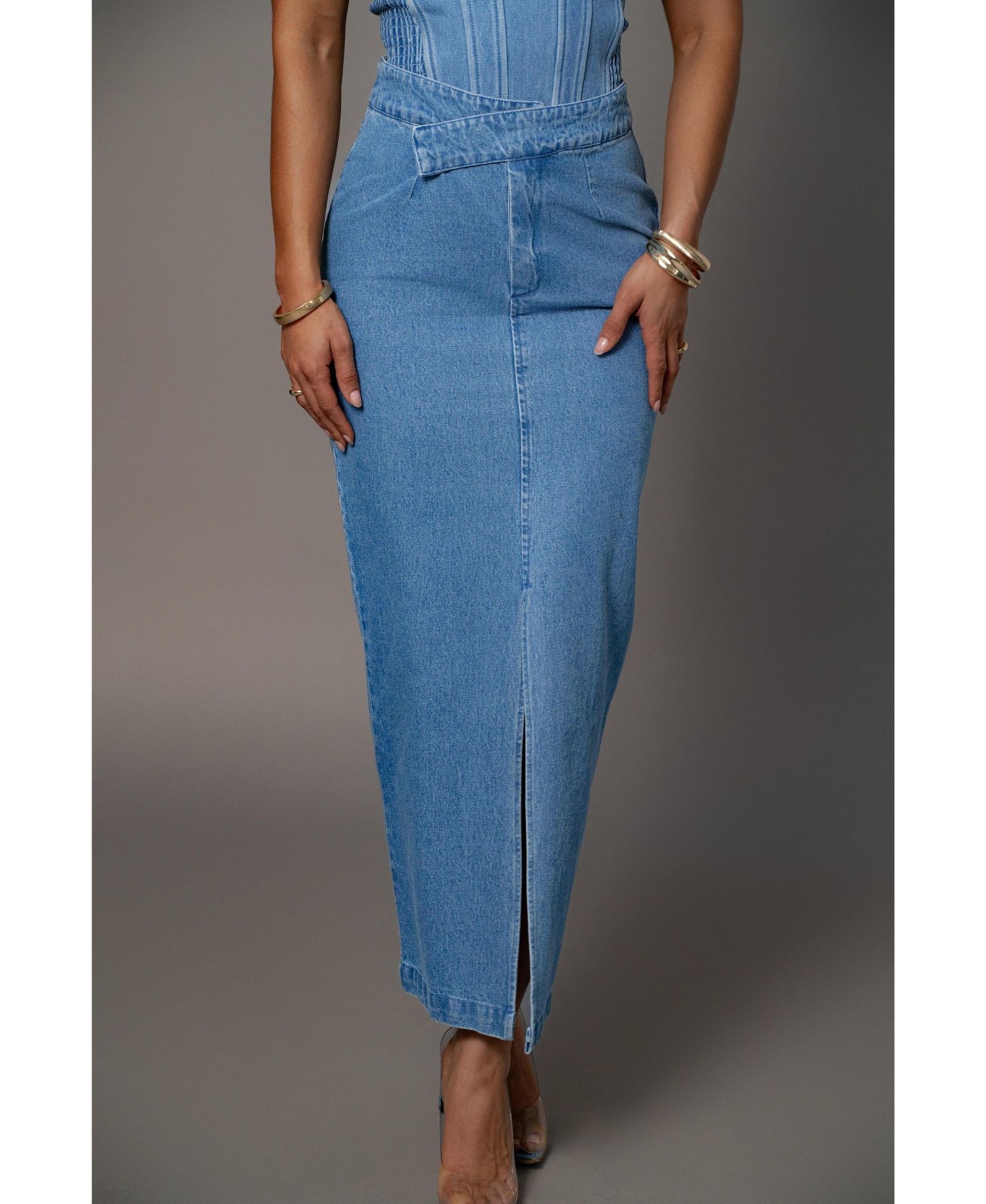 JLUXLABEL  Adana Denim Skirt