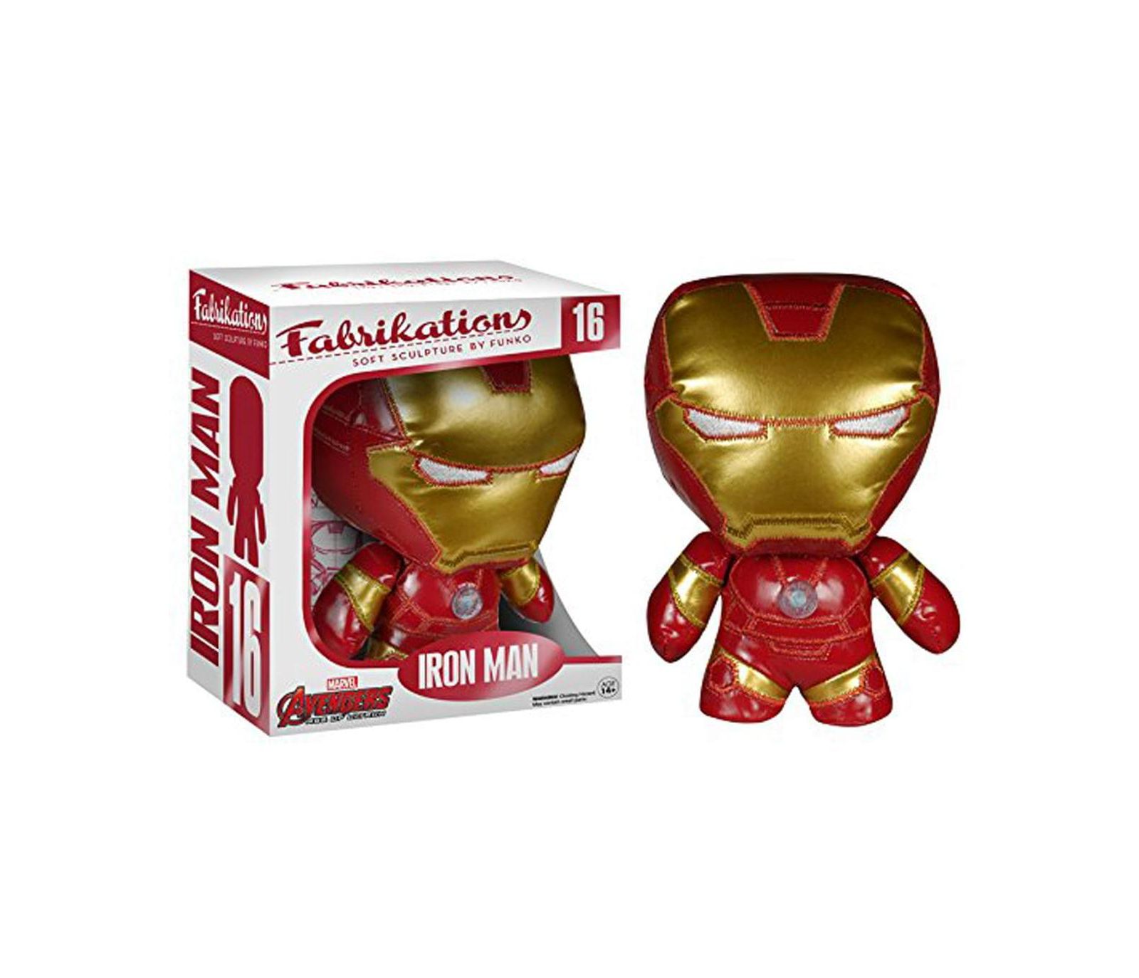 Плюшевая игрушка Funko Fabrikations Железный человек, вращающаяся голова, 6 дюймов