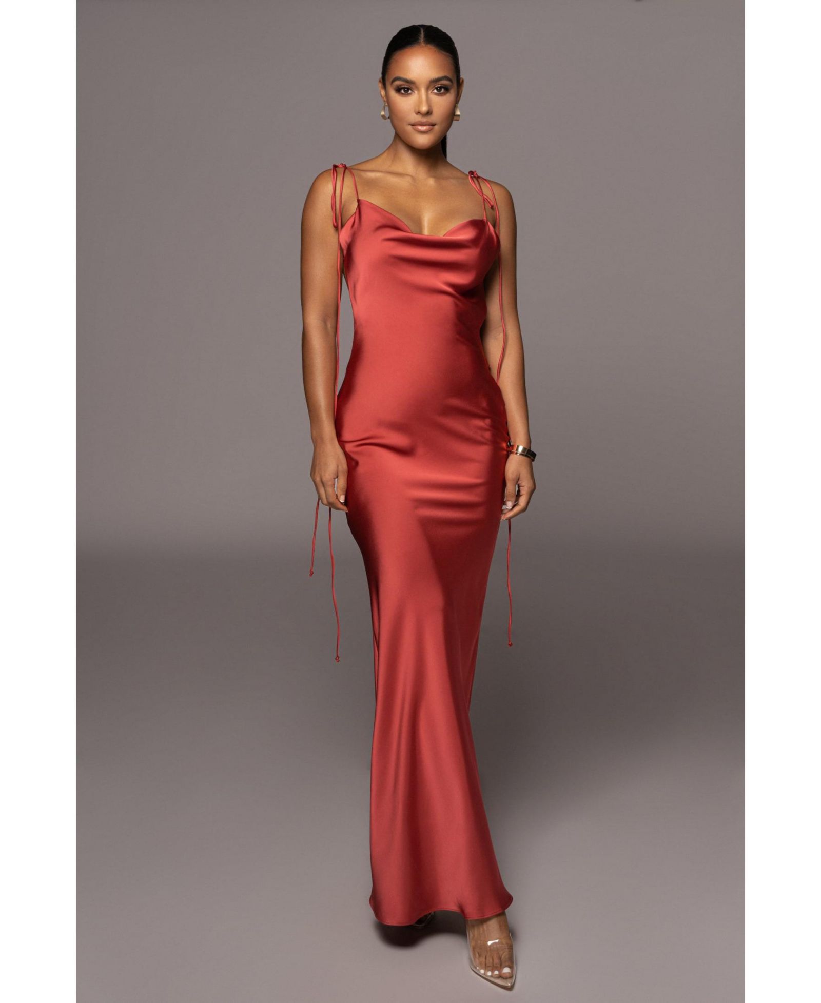 JLUXLABEL Women's Irresistible Satin Maxi Dress