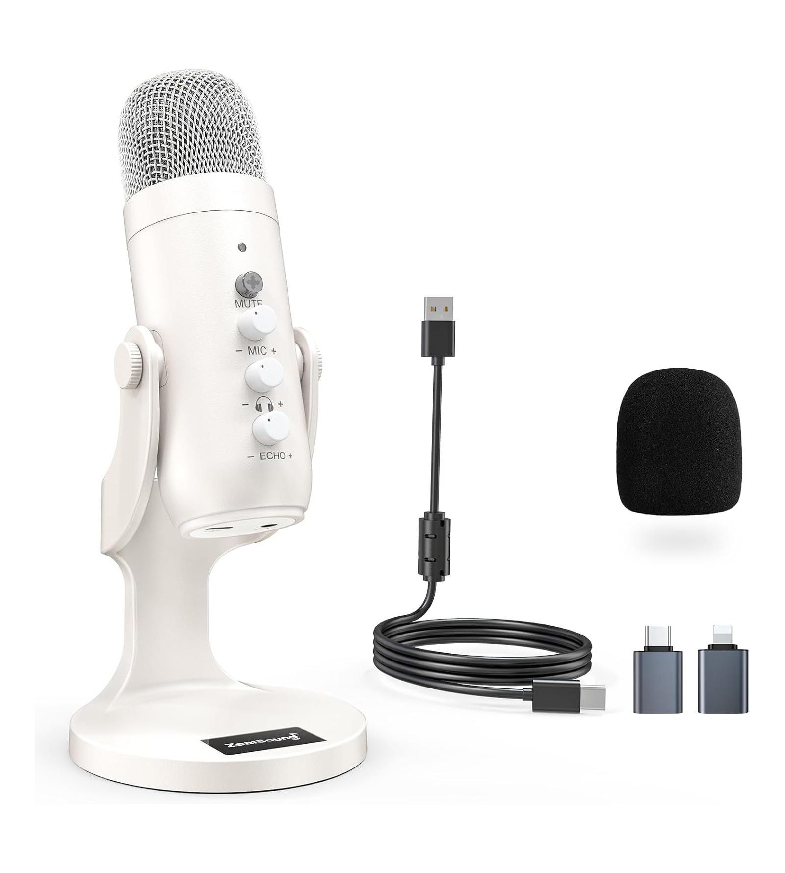 Шумоподавляющий USB-микрофон Zealsound K66 для ПК/Mac/PS5/iPhone