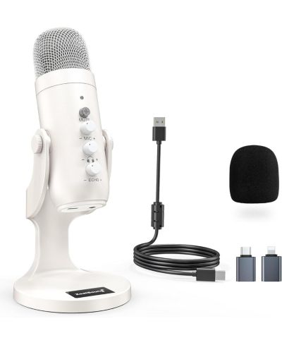 Zealsound K66 Noise-Canceling USB Microphone for PC/Mac/PS5/iPhone