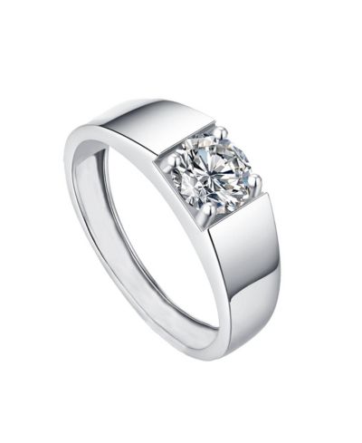 Rachel Glauber Cubic Zirconia Solitaire Band Ring