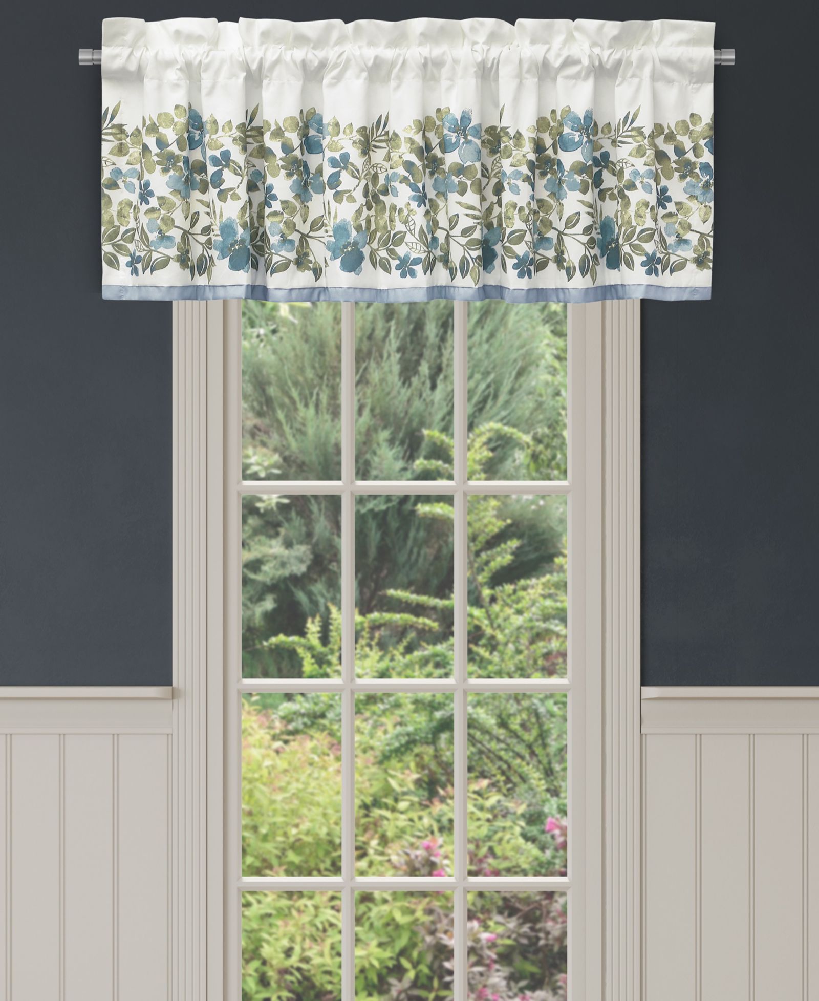 Royal Court Evergreen Window Straight Valance, 17" x 72"