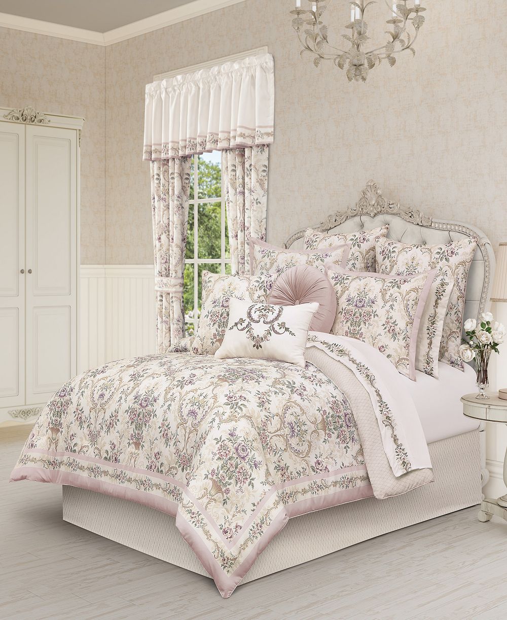 Комплект из 4 двусторонних покрывал Royal Court Avant Garden Reversible, Queen