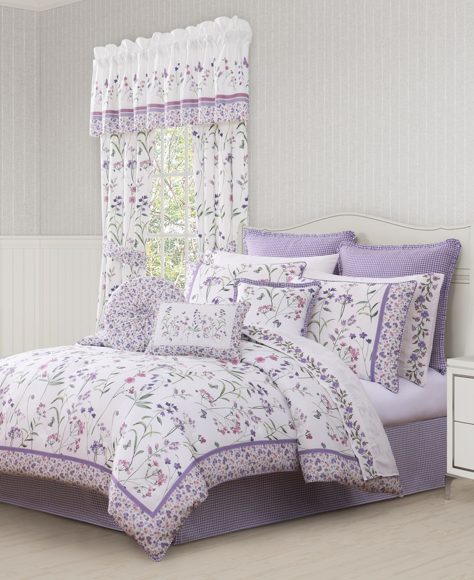 Royal Court Nola Floral 4-Pc. Comforter Set, King