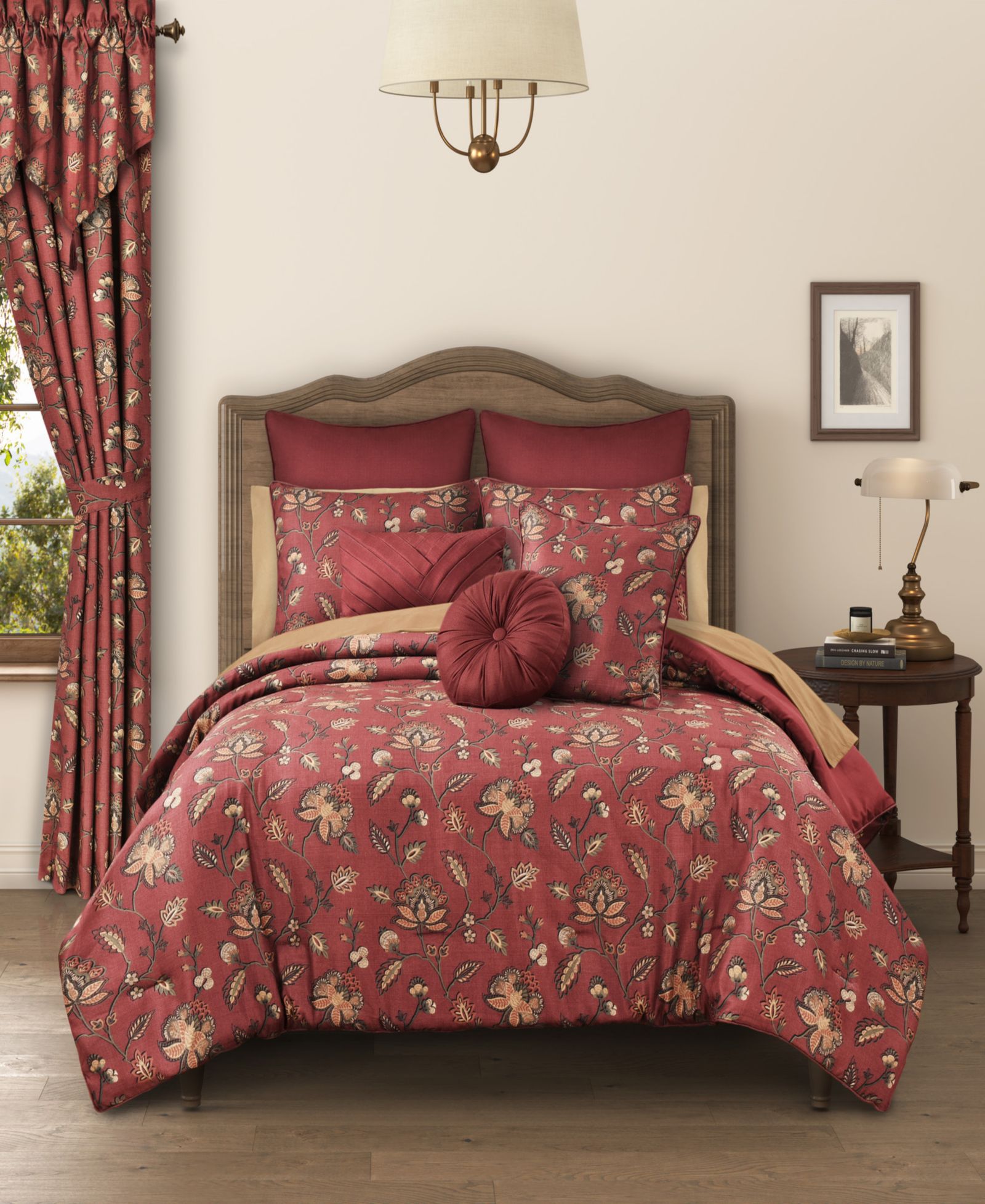 Royal Court Bari Jacobean 3-Pc. Comforter Set, Full/Queen
