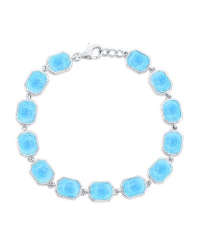 Браслет Sterling с восьмиугольным звеном Larimar