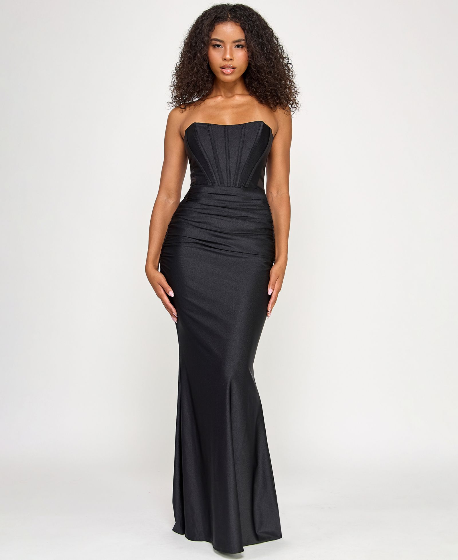 SENI & CADE Juniors' Power Stretch Strapless Gown