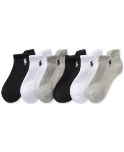 Polo Ralph Lauren Women's 6-Pk. Low-Cut Half-Cushion Tab Socks 727998PK2Z