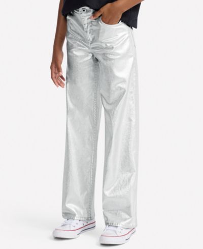 Детские джинсы abercrombie kids Girls Shine High Rise Wide Leg