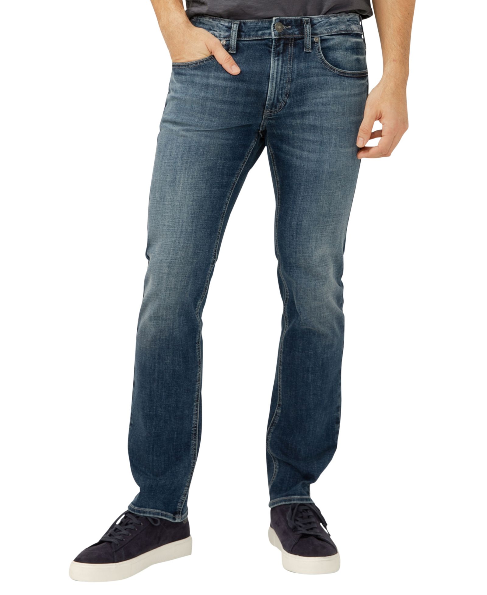Silver Jeans Co. Men's Allan Slim Fit Straight Leg Jeans