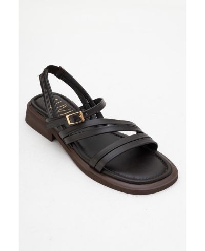 Dark brown leather