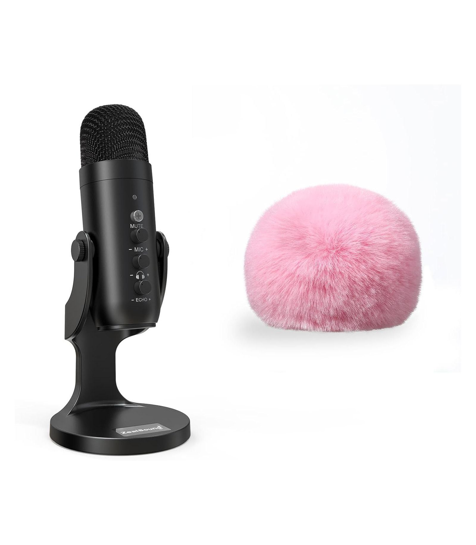 Конденсаторный микрофон Zealsound k66 USB с шумоподавлением, совместим с Blue Yeti и другими популярными микрофонами
