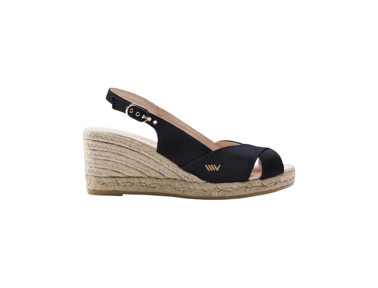 Женские эспадрильи-сандалии Llansa Canvas Wedges Slingback