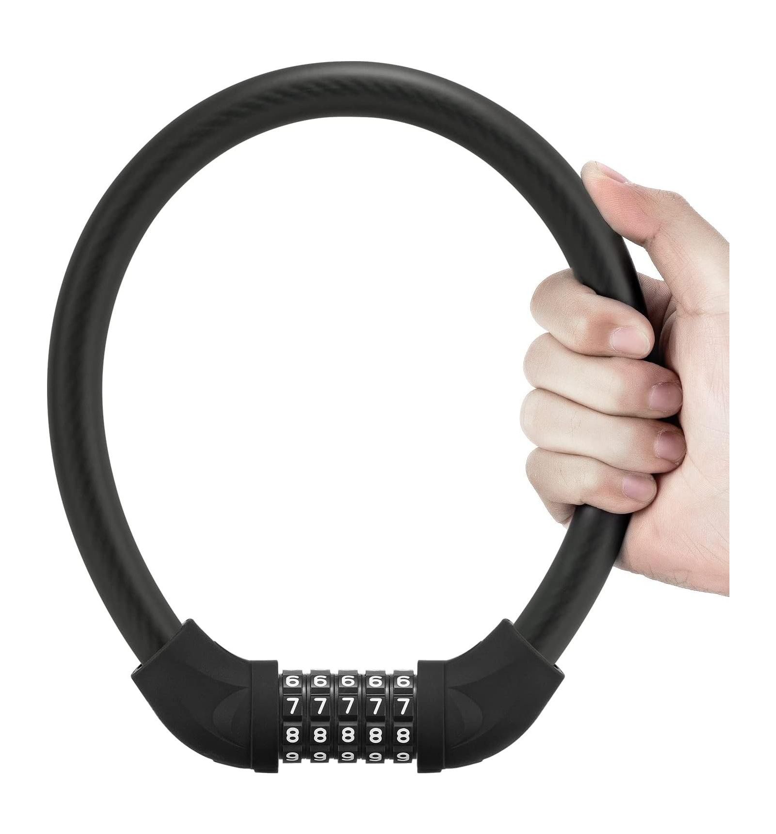 Велосипедный кодовый замок Urbanmax, легкий, 22inch, черный